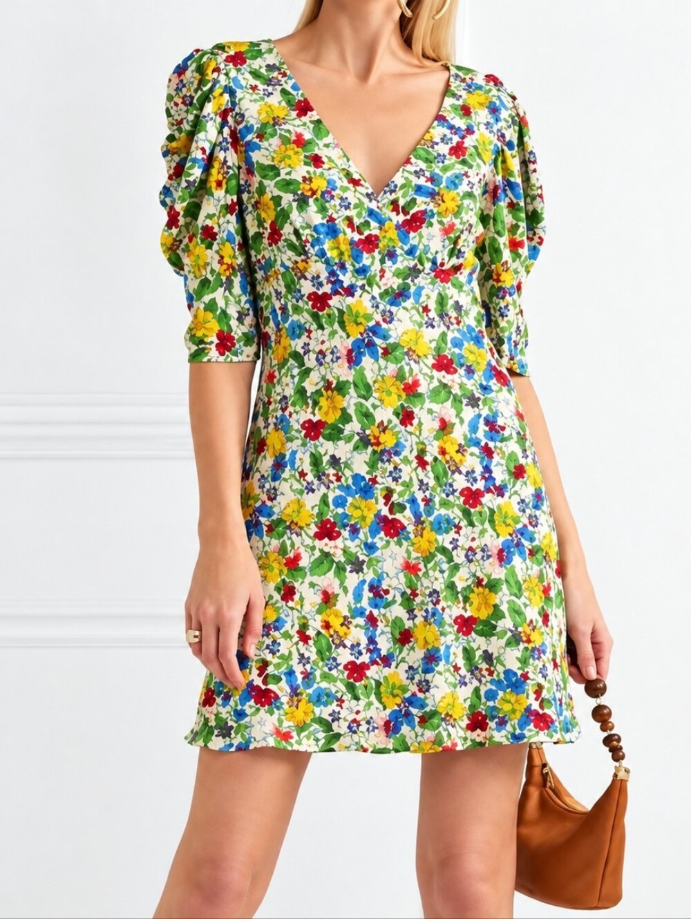 Saloni Carlotta Floral Mini Dress Size 12